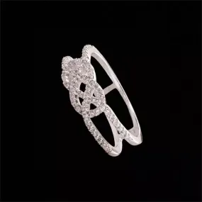 Ladies Silver Celtic Knot Ring  Size 7