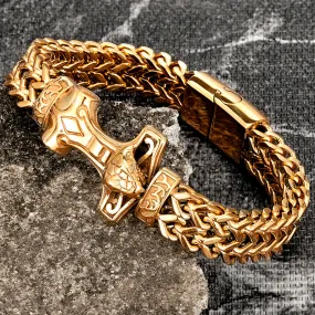 Men Chain Link Bracelets Gold Snake Stainless Steel Punk Hand Magnetic Fashion Wristband Jewelry