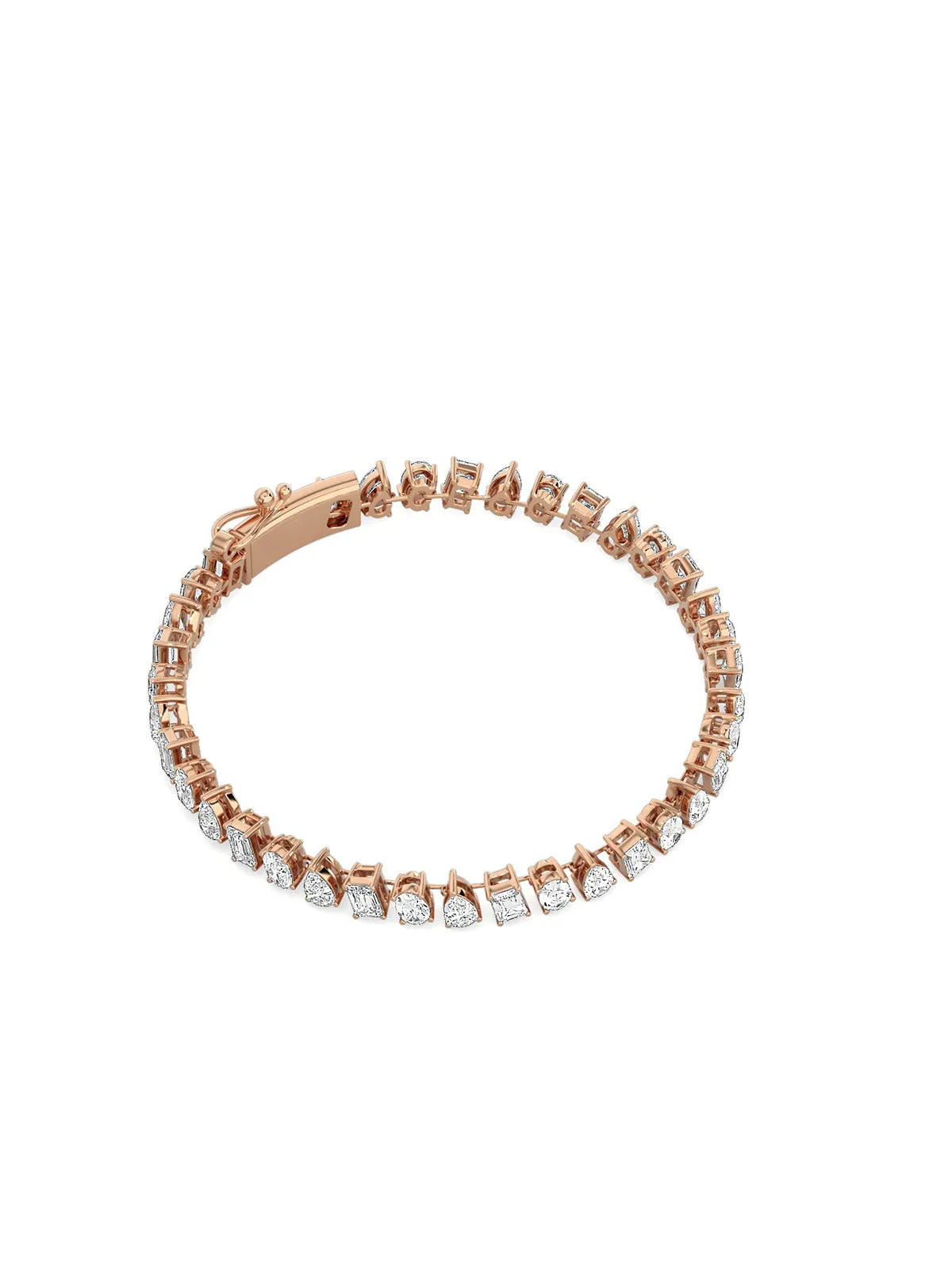 Multi-Shape Diamond Bracelet