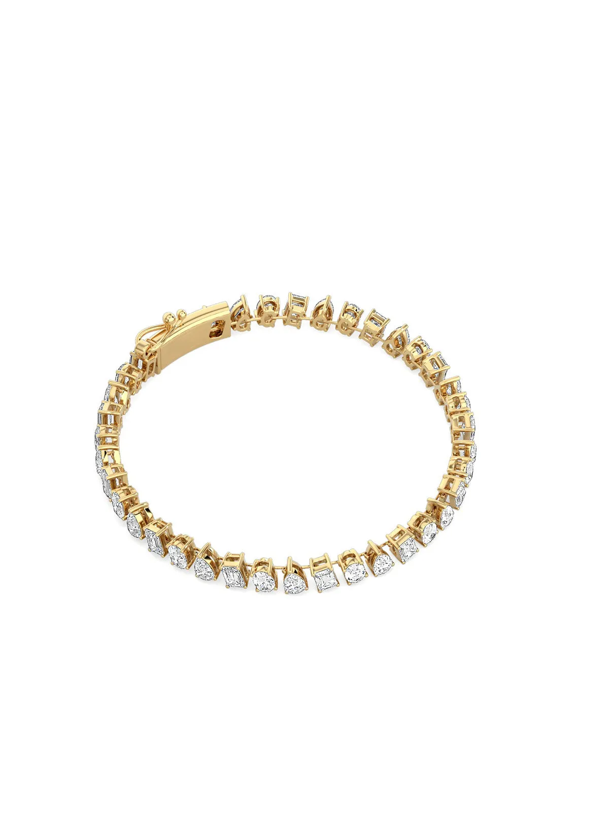 Multi-Shape Diamond Bracelet