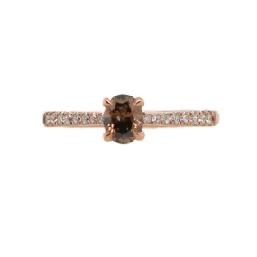 Natural Fancy Brown Diamond Engagement Ring