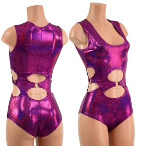 O-Ring Romper with Siren Cut Leg