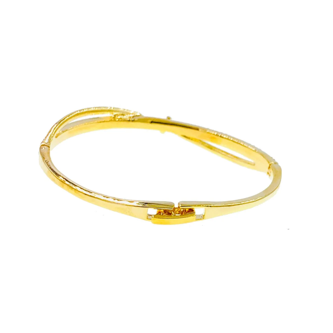 Osanne Cubic Zirconia Bangle Bracelet Gold
