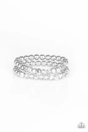 Paparazzi Chroma Color Silver Stretch Bracelet