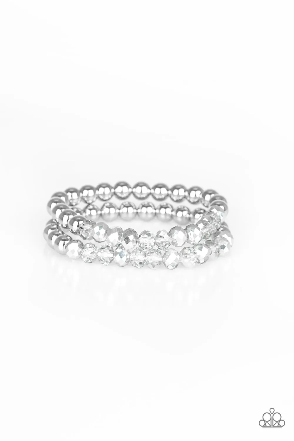 Paparazzi Chroma Color Silver Stretch Bracelet