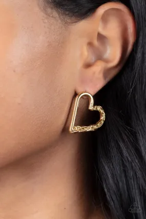 Paparazzi Cupid, Who? - Gold Earrings