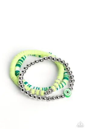 Paparazzi Sam EYE Am Green Stretch  - P9WH-GRXX-209XX