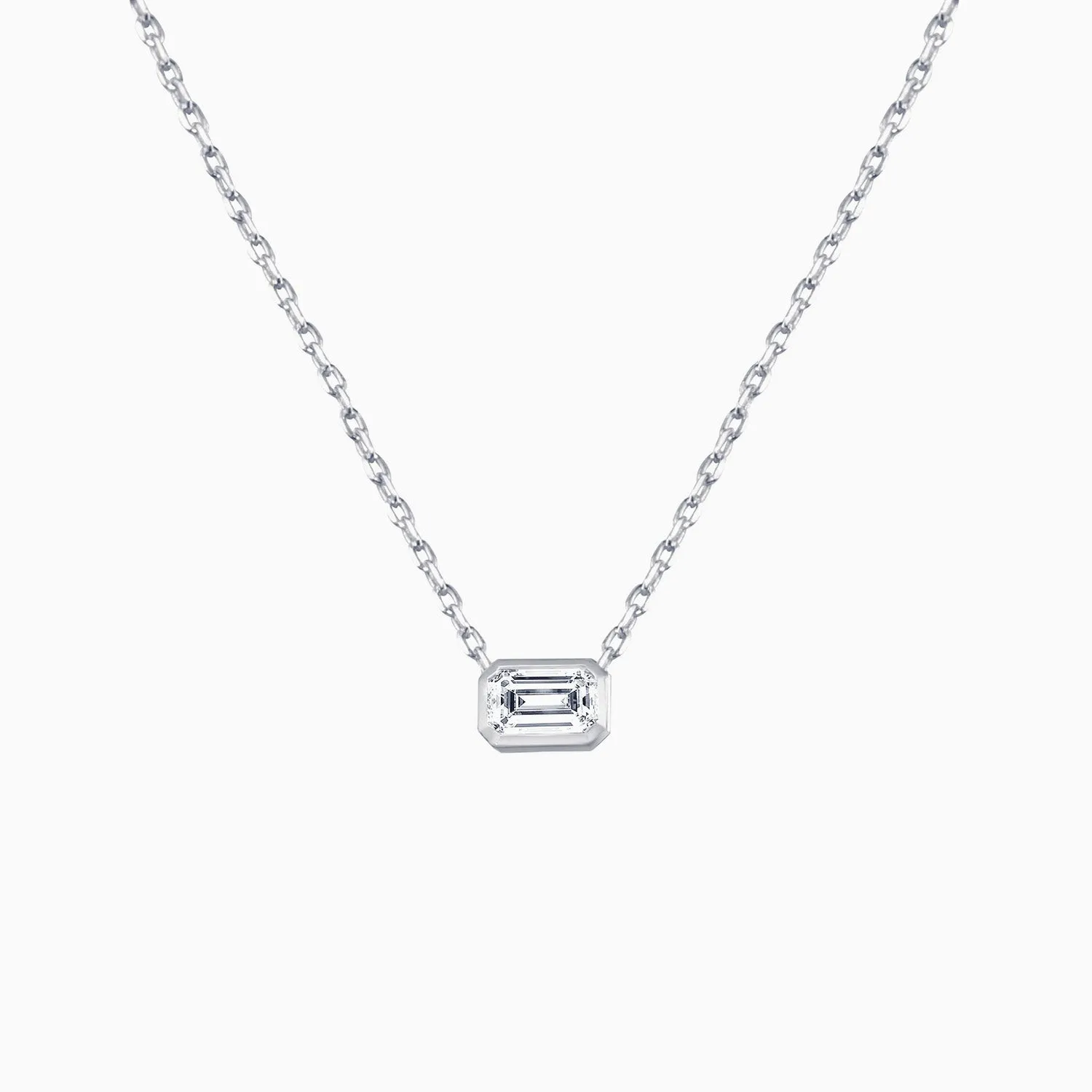 Princess Cut Cubic Zirconia Necklace