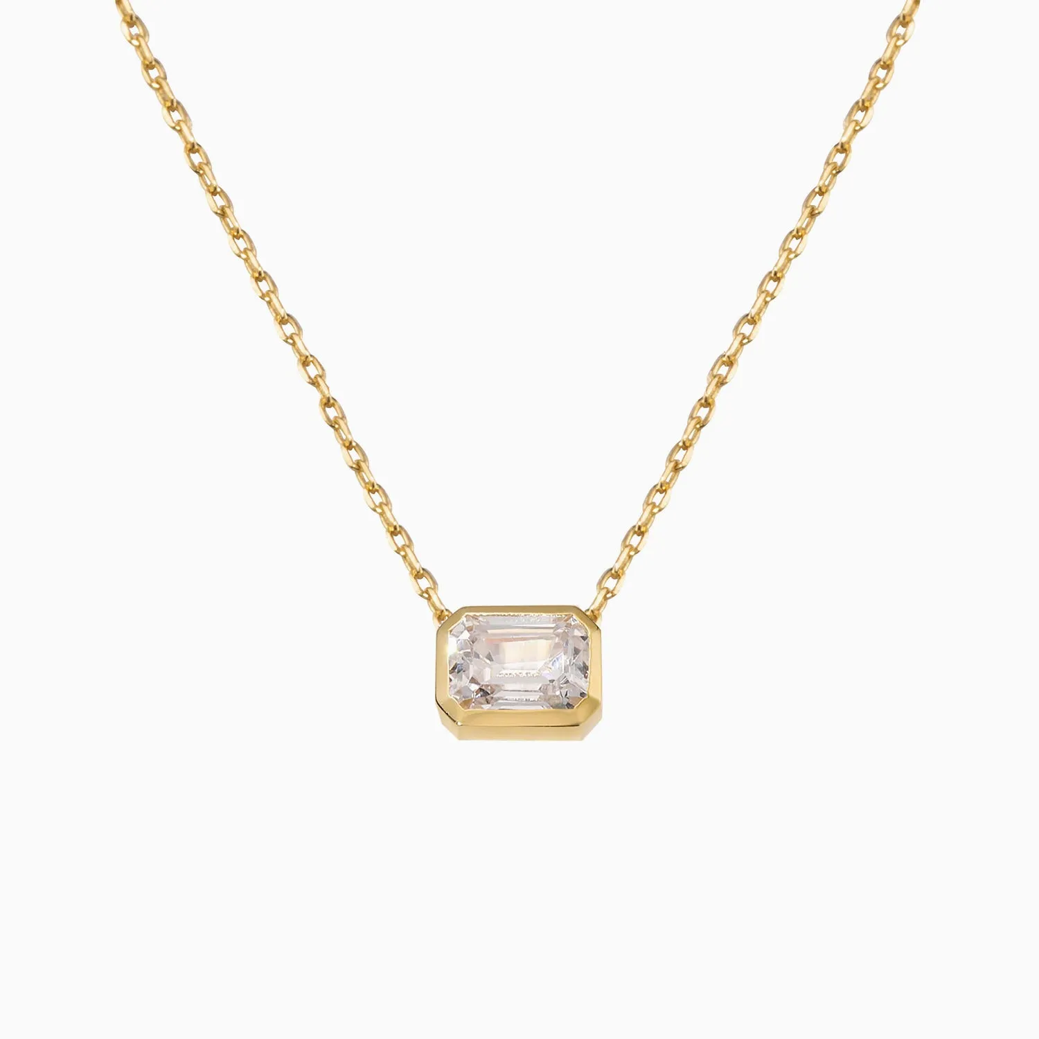 Princess Cut Cubic Zirconia Necklace