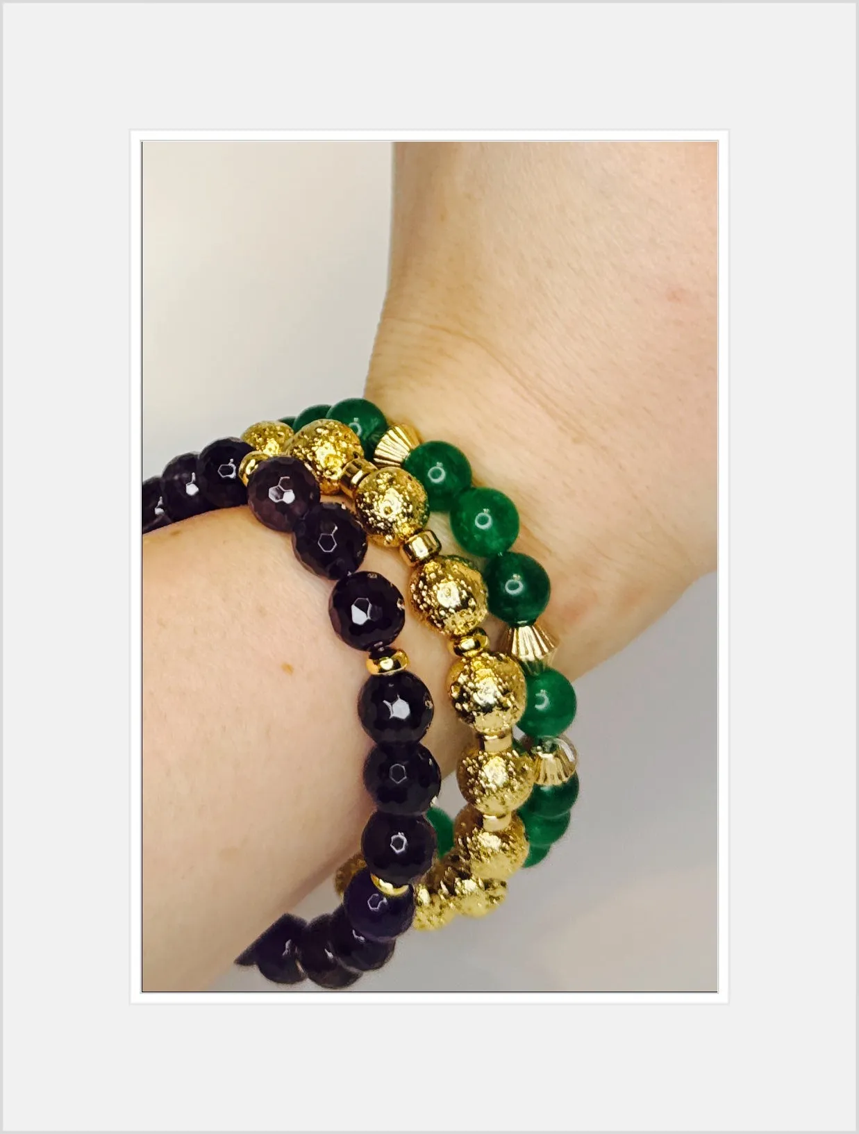 ✨Purple Green and Gold Magic Mardi Gras Bracelets✨