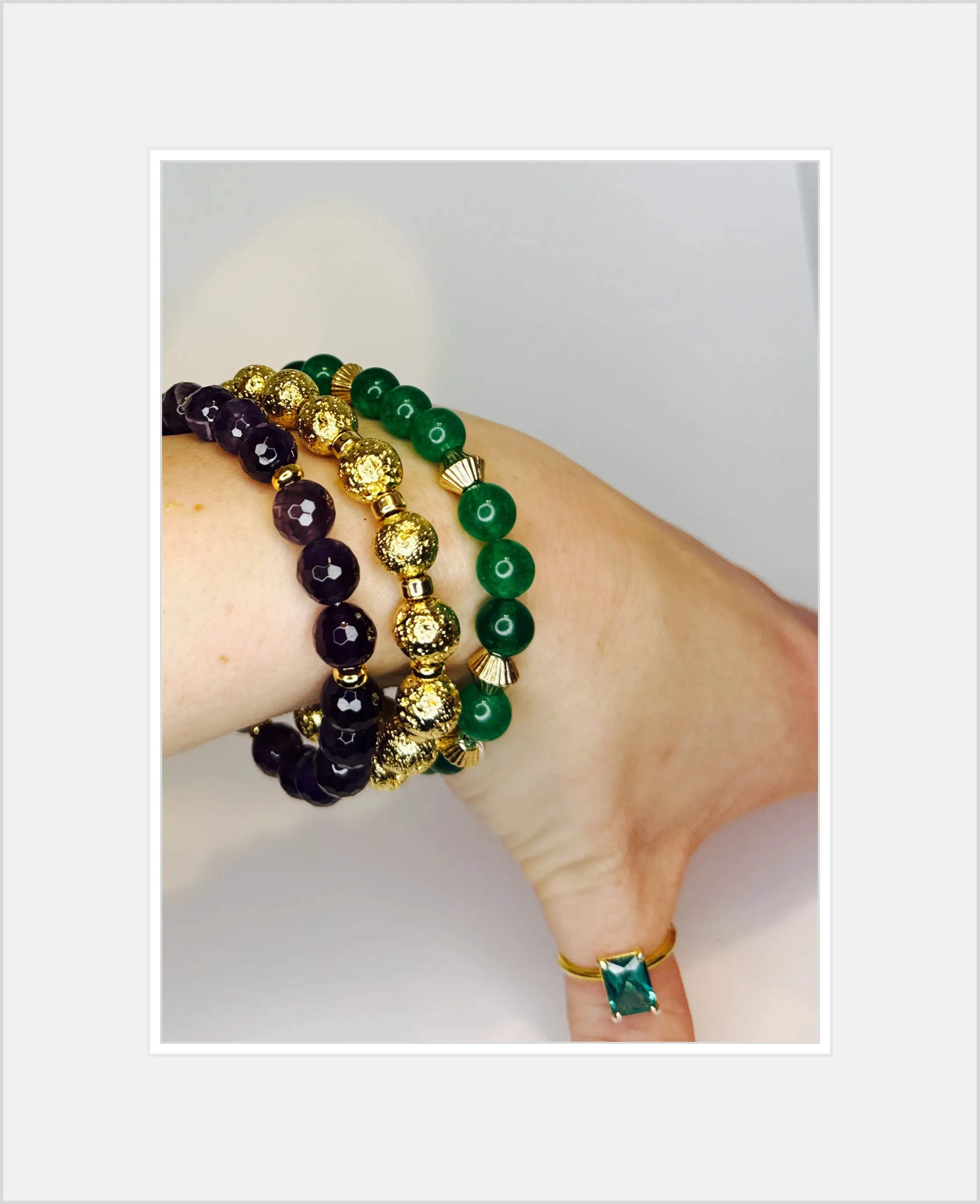 ✨Purple Green and Gold Magic Mardi Gras Bracelets✨