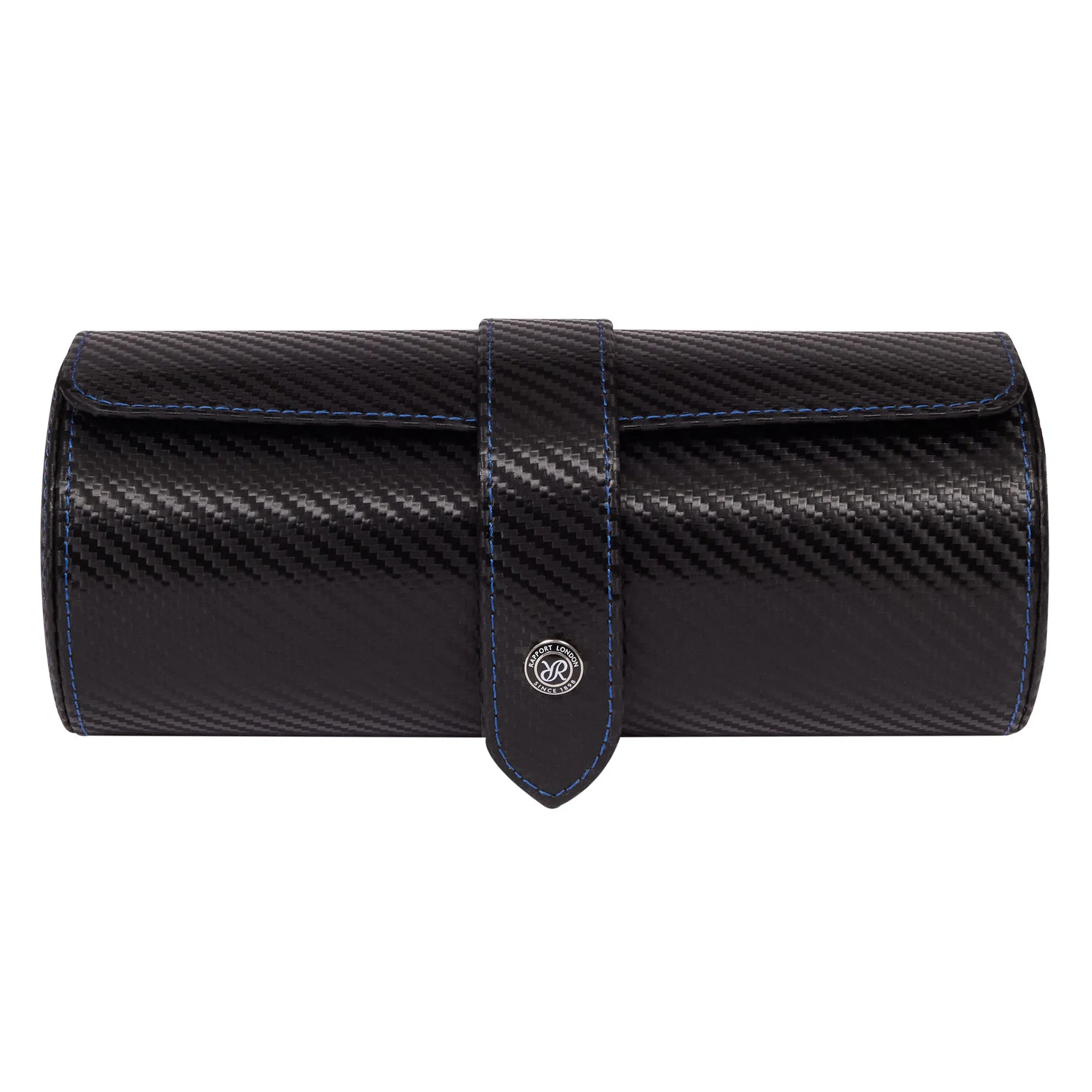 Rapport London - Carbon Black Three Watch Roll