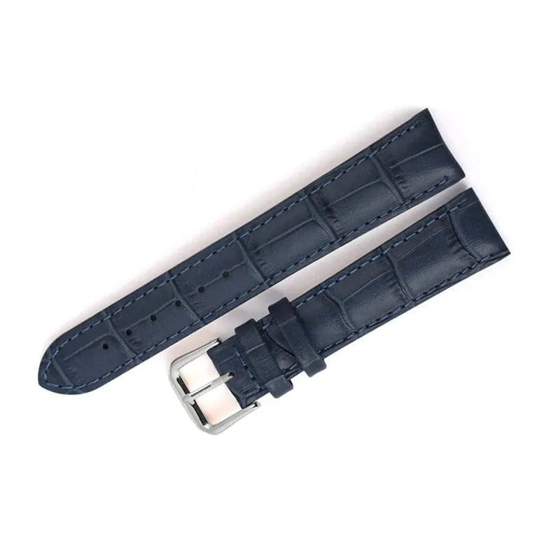 Replacement Snakeskin Leather Watch Straps Compatible with 19mm Watches