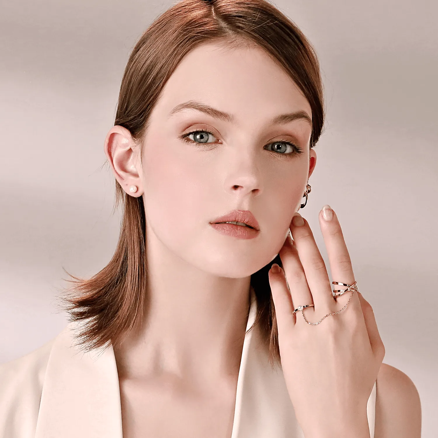 Ribbon Two Finger Ring