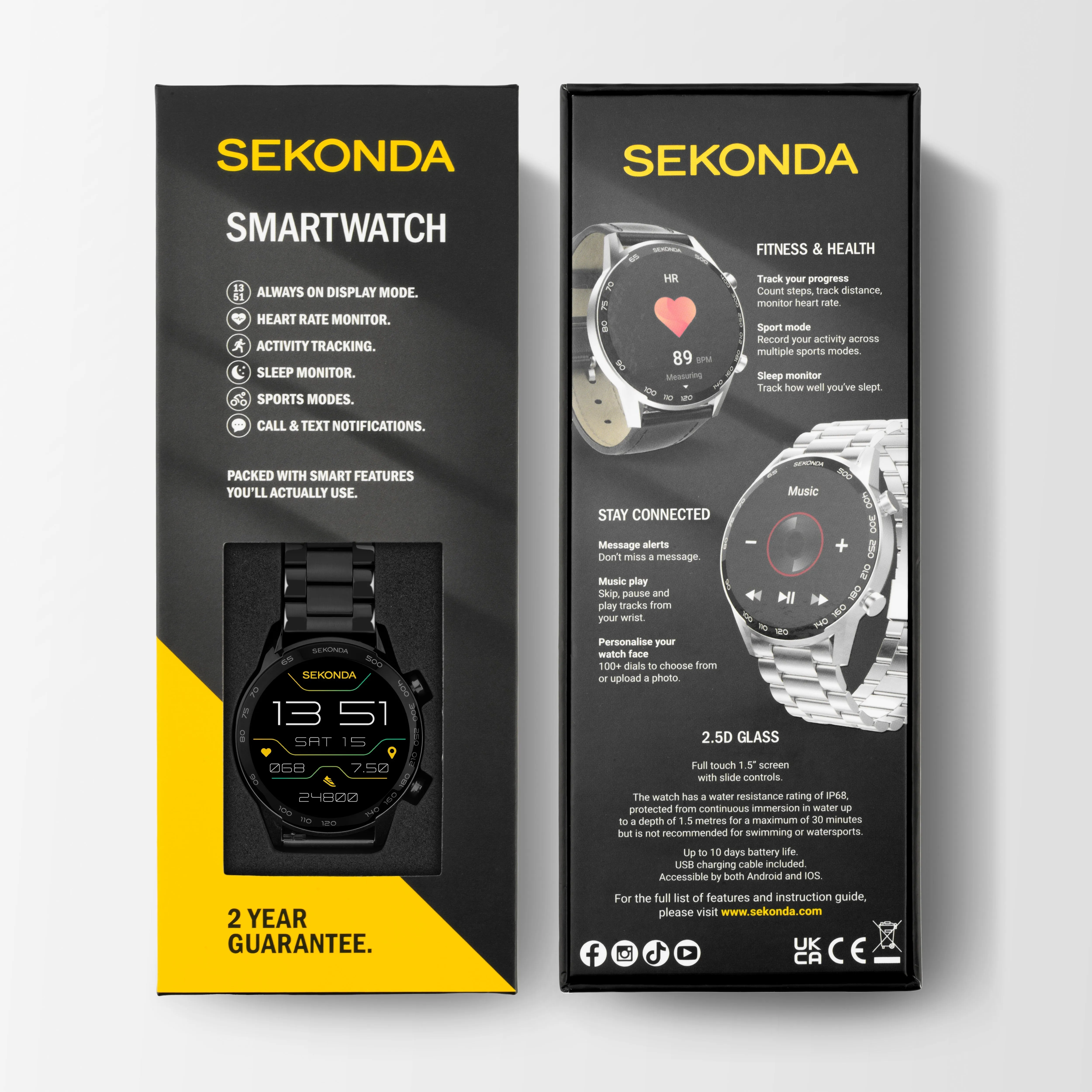 Sekonda Smart Active  LCD Black Watch - SK30226