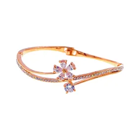 Sibley Flower Cubic Zirconia Bangle Bracelet