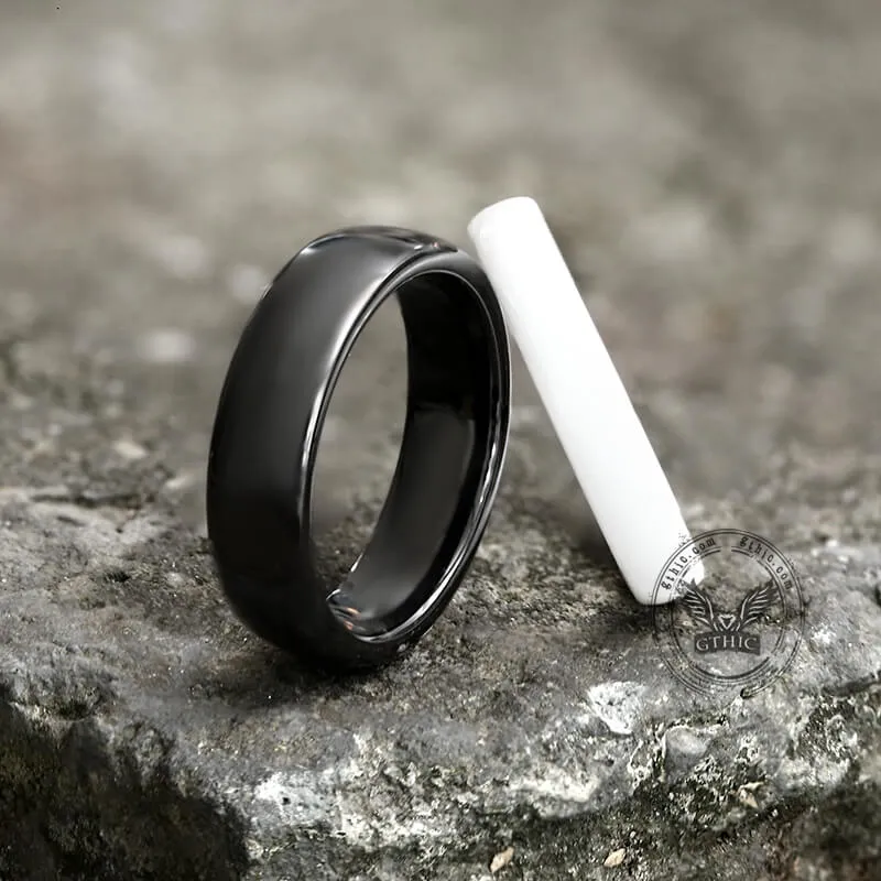 Simple Couple Wedding Ceramic Ring
