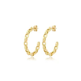 Small Edith Link Hoops