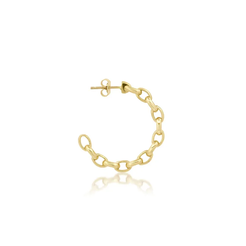 Small Edith Link Hoops