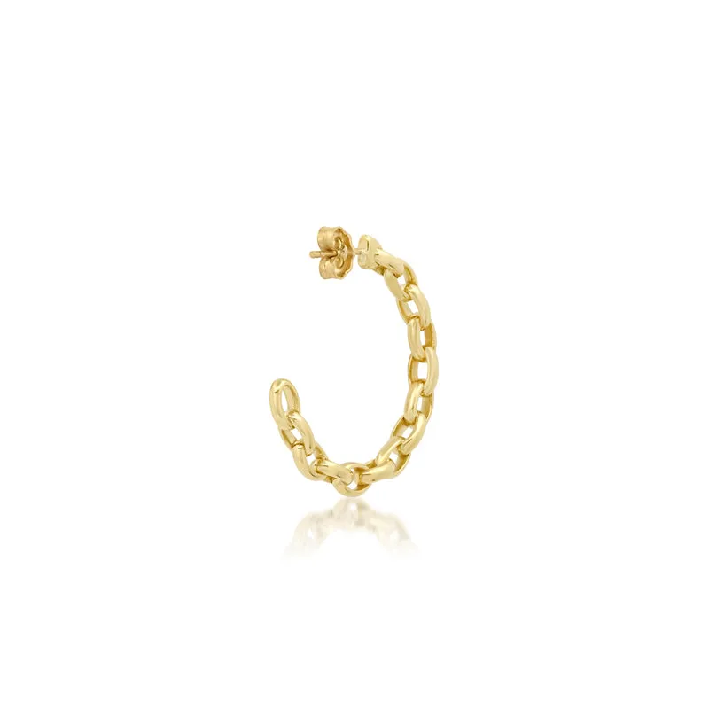 Small Edith Link Hoops