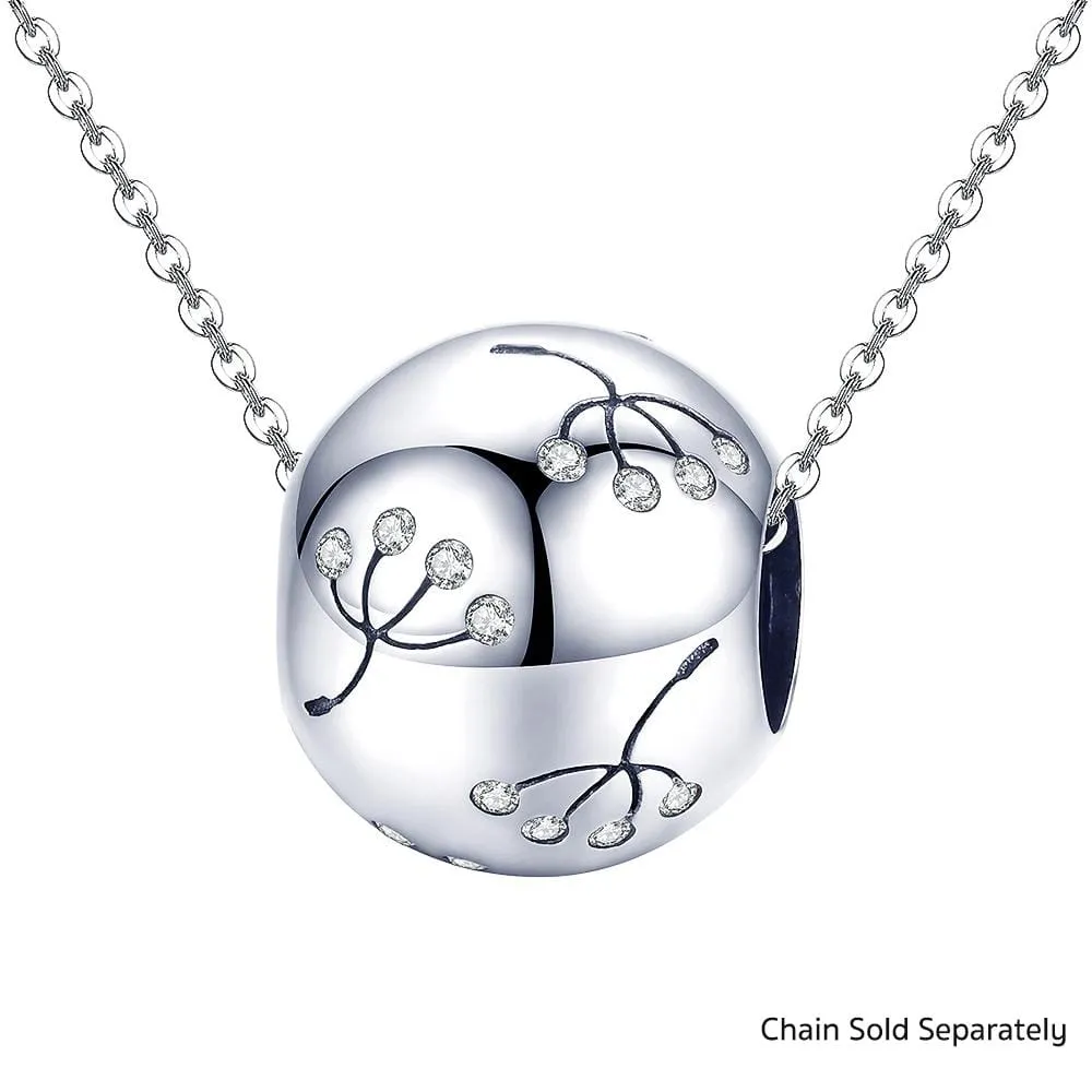 Solid 925 Sterling Silver Dandelions Pandora Inspired Charm
