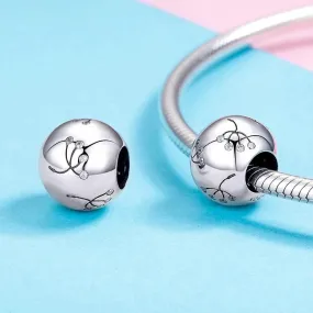 Solid 925 Sterling Silver Dandelions Pandora Inspired Charm
