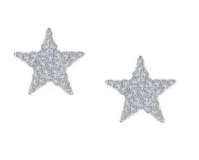 Star Post Simulated Diamond Earrings E0361CLP