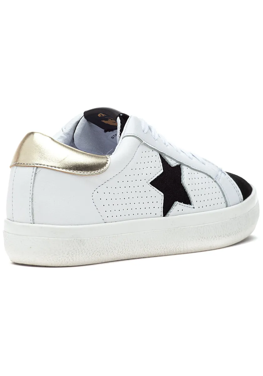 Steve Madden Starling Platform Fahion Lace-up Sneakers Black Multi
