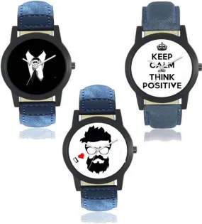 Stylish Watches Combo For Men - Set of 3