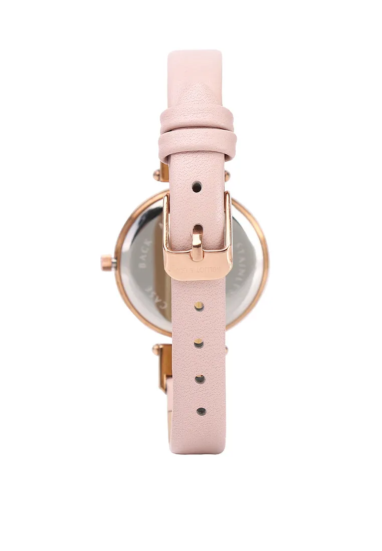 Sylvia Rose Gold Analog Watch with Bangle (Nude)
