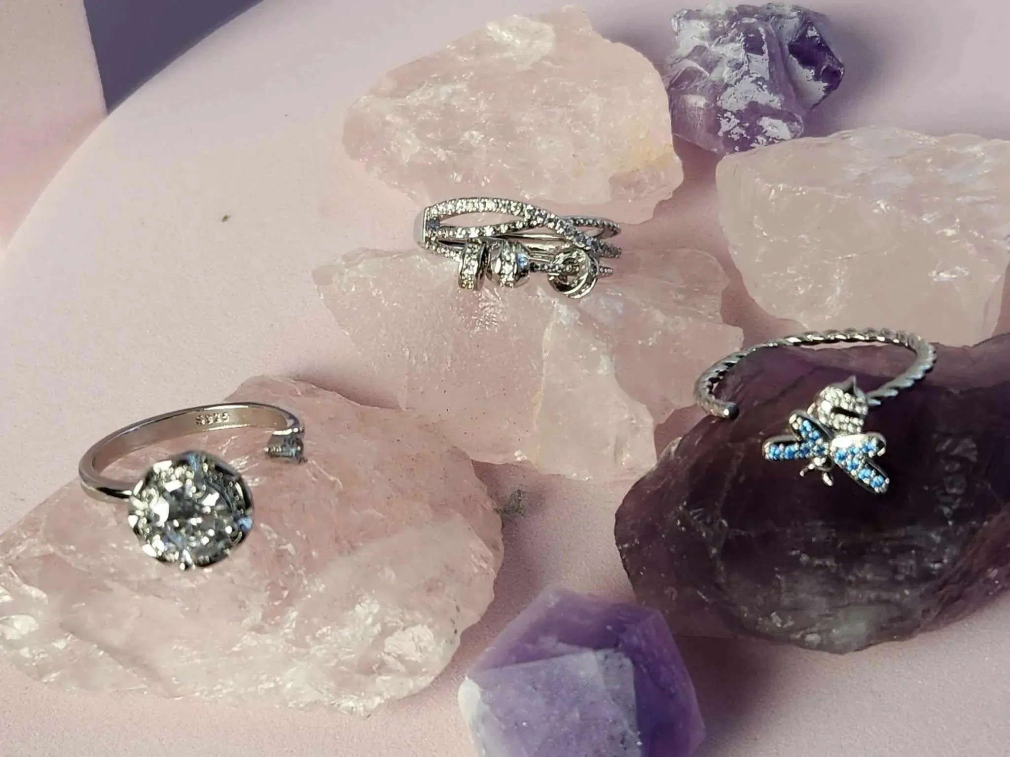 The Timeless Bundle - Crystal Infused Fidget Spinner Rings