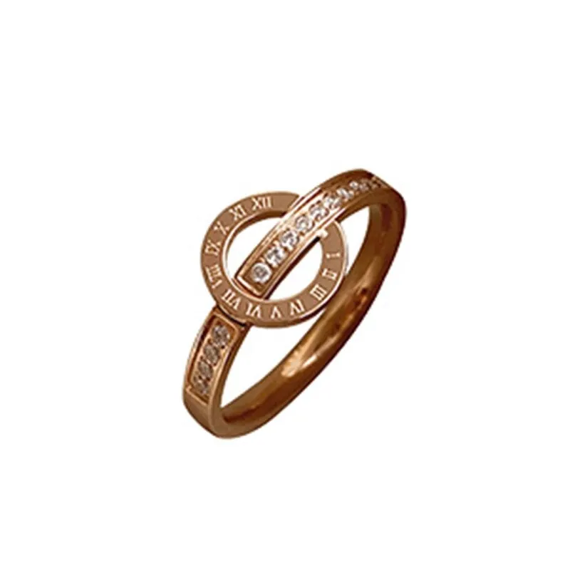 Timeless Fashion Roman Numerals and Belt Buckle Shaped Rings