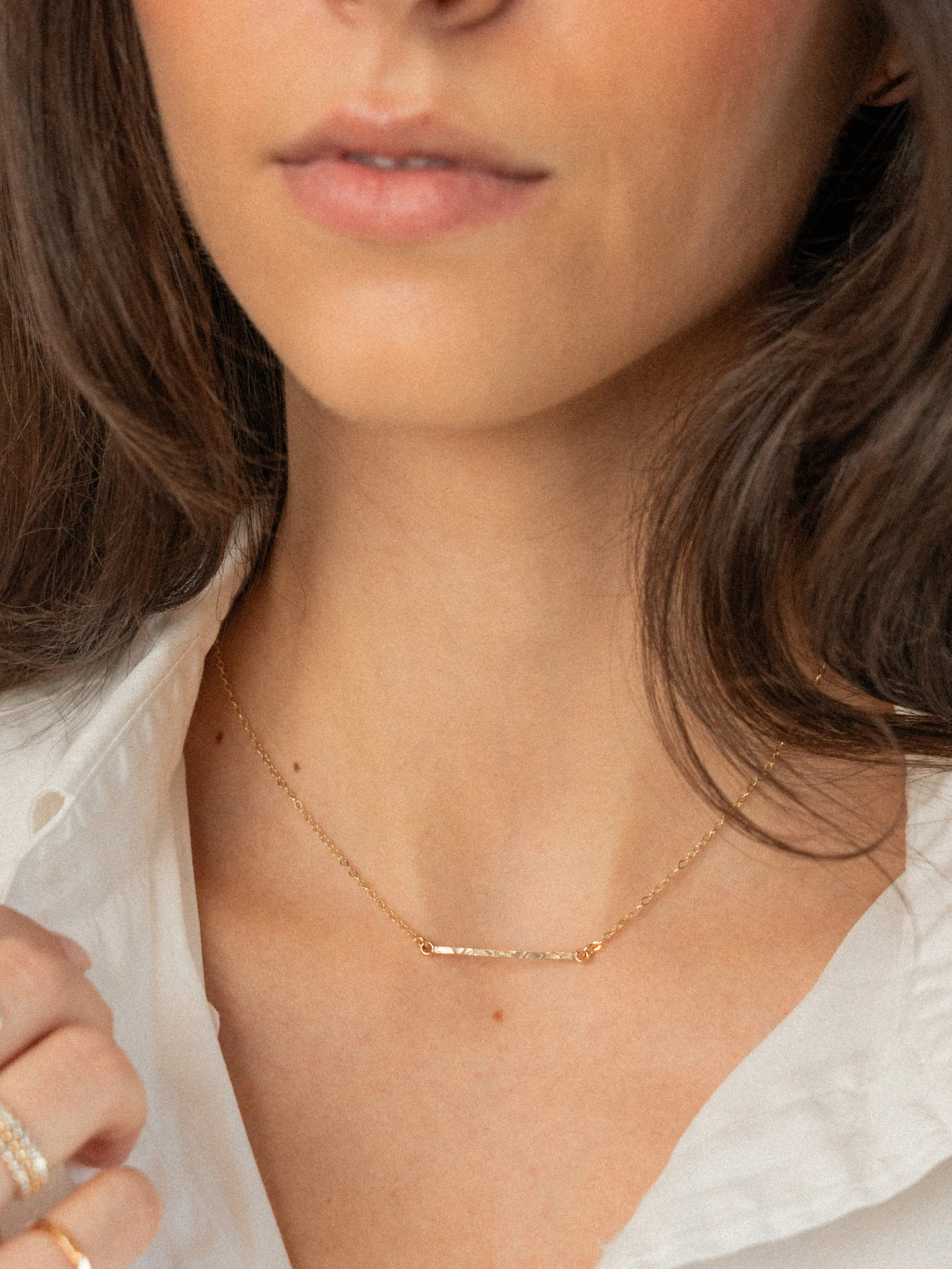 Tiny Bar Necklace