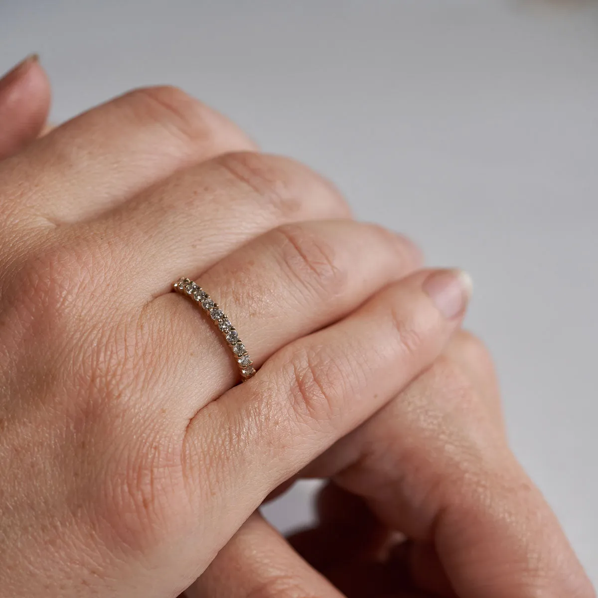 Tomorrow Lab-Grown Diamond Eternity Ring - 14k Gold Polished Band