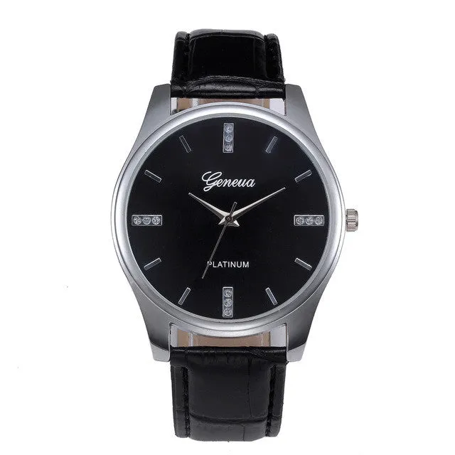 Trendy leather sports quartz watch for man military chronograph wrist watches men Quartz-watch Relogio Masculino #1115