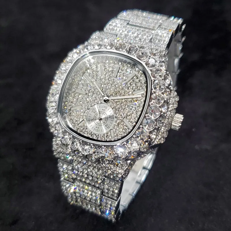 Unisex Iced Out Hip Hop Fashion Gisabe Watches