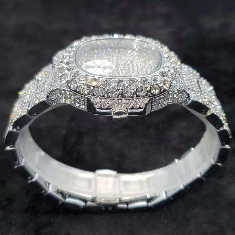 Unisex Iced Out Hip Hop Fashion Gisabe Watches