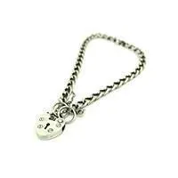 Vintage 1970's Sterling Silver Heart Bracelet