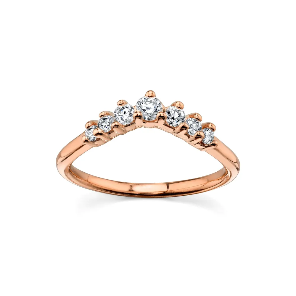 White Diamond Seven Stars Nesting Ring
