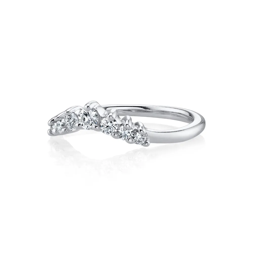 White Diamond Seven Stars Nesting Ring