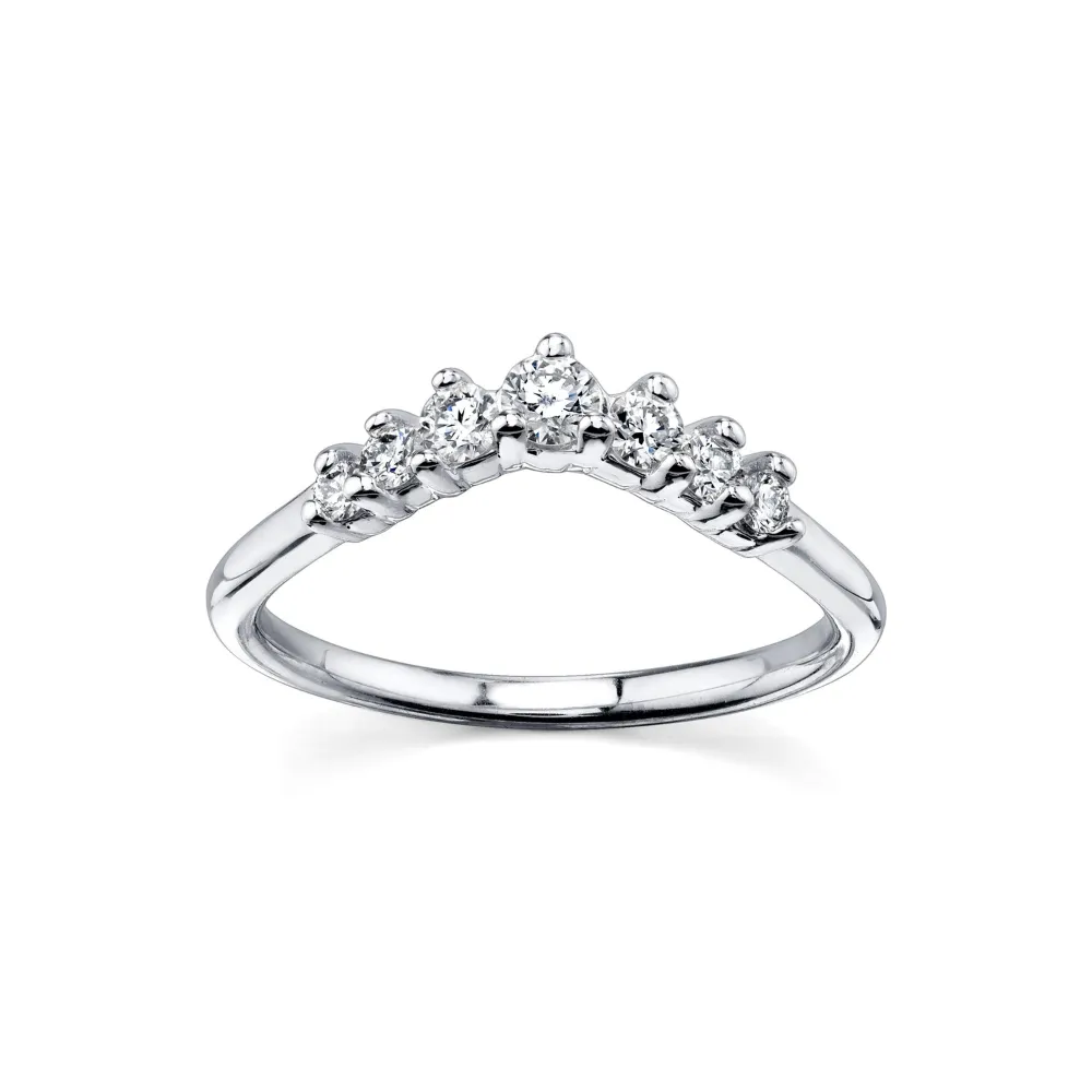 White Diamond Seven Stars Nesting Ring