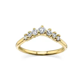 White Diamond Seven Stars Nesting Ring