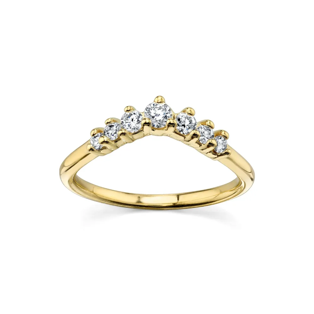 White Diamond Seven Stars Nesting Ring