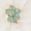 White Floral Drop Earring