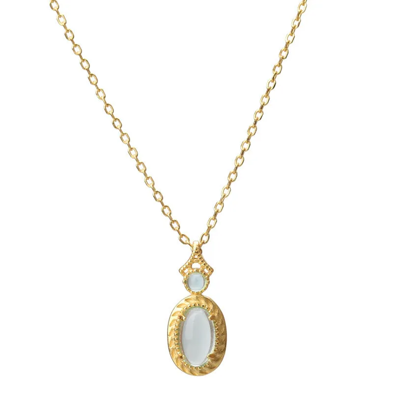 Wholesale Elegant Egg Shape Copper Necklaces